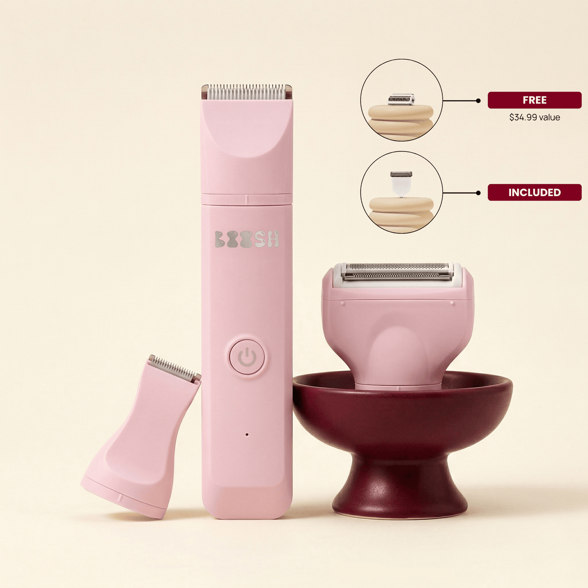 Boosh Starter Kit | Body Trimmer Bundle for Women