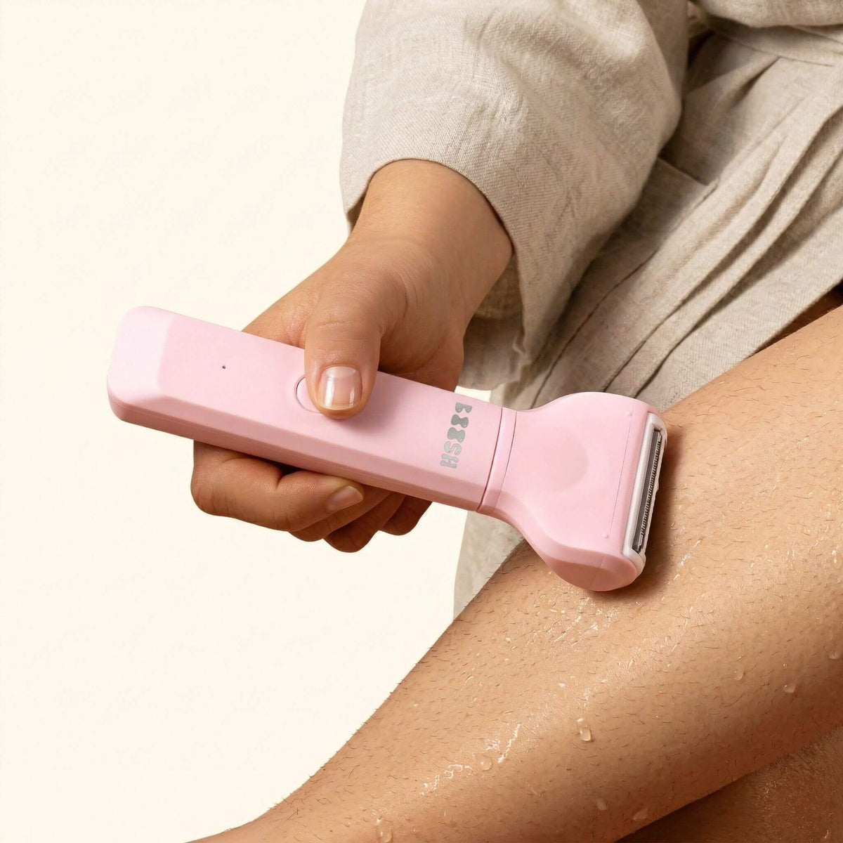 Boosh trimmer gliding over a leg