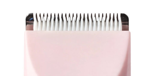 Close-up of the Boosh trimmer's guarded blade